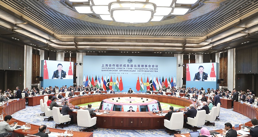 上合组织成员国元首理事会会议发表新闻公报